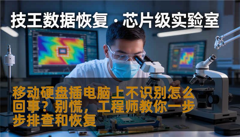 移动硬盘插电脑上不识别怎么回事？别慌，工程师教你一步步排查和恢复