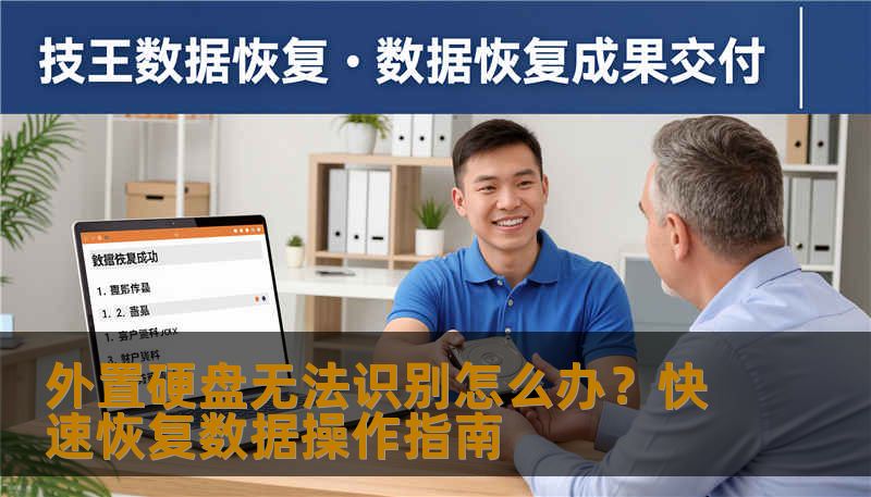外置硬盘无法识别？本文提供专业数据恢复教程，解析硬盘及SSD无法识别原因，教你安全恢复误删除、格式化及损坏数据，技王数据恢复提供专业指导。
