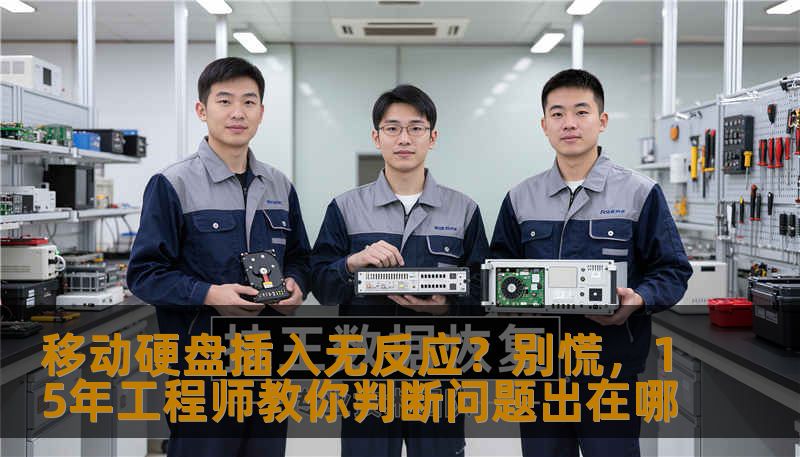 移动硬盘插入无反应？别急着格式化或反复拔插！15年数据恢复工程师手把手教你判断逻辑故障还是硬件损坏。覆盖移动硬盘插入无反应硬盘无法读取恢复方法、SSD数据恢复流程、照片恢复教程，不盲目操作，联系技王数据恢复，全国9城直营，专业安全高效。