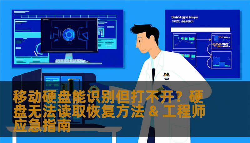 移动硬盘能识别但打不开？硬盘无法读取恢复方法 & 工程师应急指南