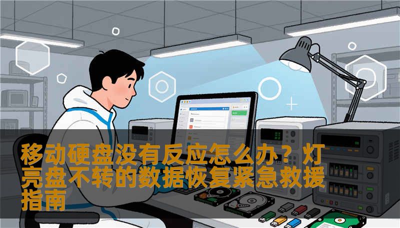 移动硬盘没有反应怎么办？灯亮盘不转的数据恢复紧急救援指南