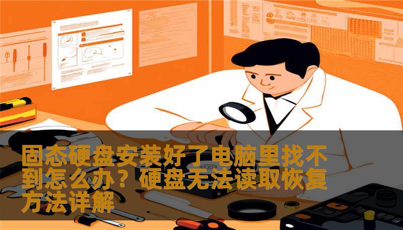 固态硬盘安装好了电脑里找不到怎么办？硬盘无法读取恢复方法详解