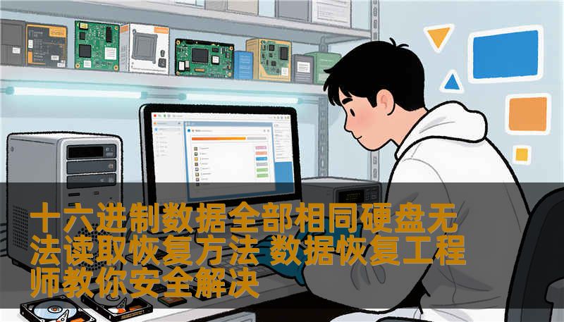 十六进制数据全部相同硬盘无法读取恢复方法 数据恢复工程师教你安全解决