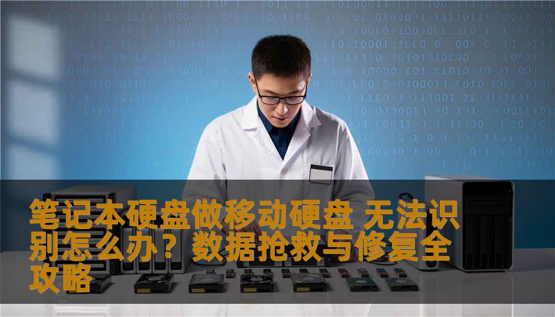 笔记本硬盘做移动硬盘 无法识别怎么办？数据抢救与修复全攻略
