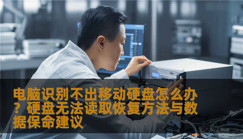 电脑识别不出移动硬盘怎么办？硬盘无法读取恢复方法与数据保命建议