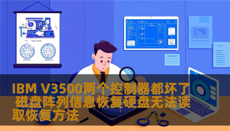 IBM V3500两个控制器都坏了 磁盘阵列信息恢复硬盘无法读取恢复方法