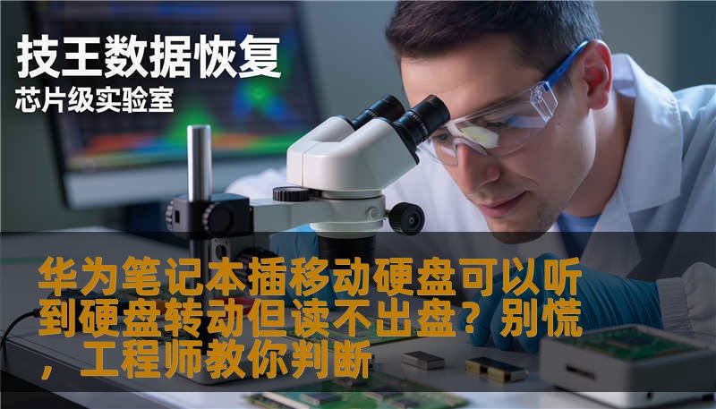 华为笔记本插移动硬盘可以听到硬盘转动但读不出盘？别慌，工程师教你判断