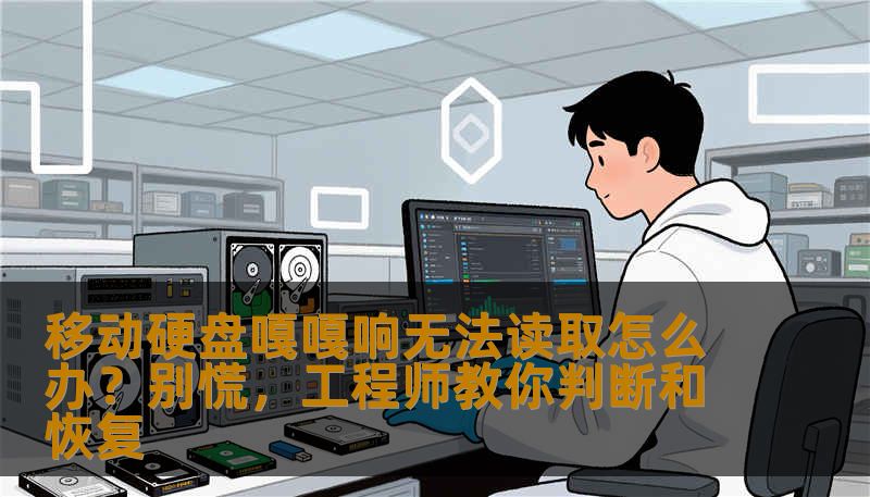 移动硬盘嘎嘎响无法读取怎么办？别慌，工程师教你判断和恢复