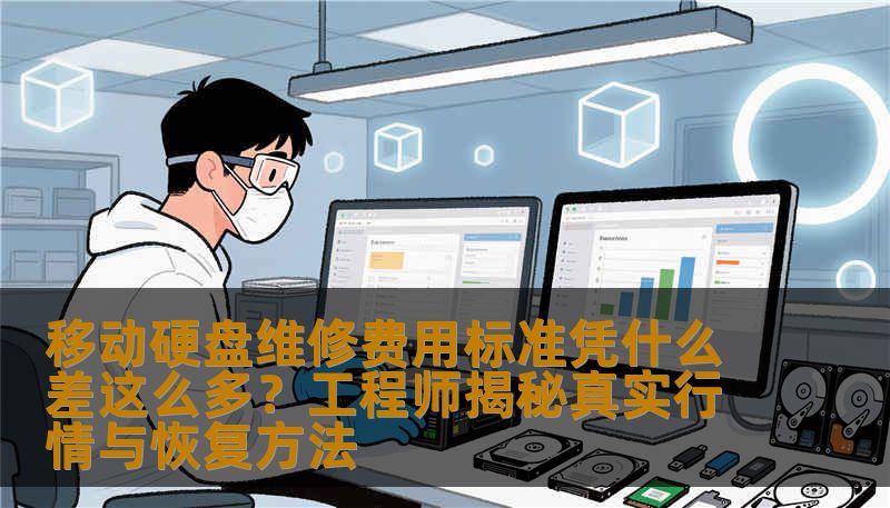 移动硬盘维修费用标准凭什么差这么多？工程师揭秘真实行情与恢复方法