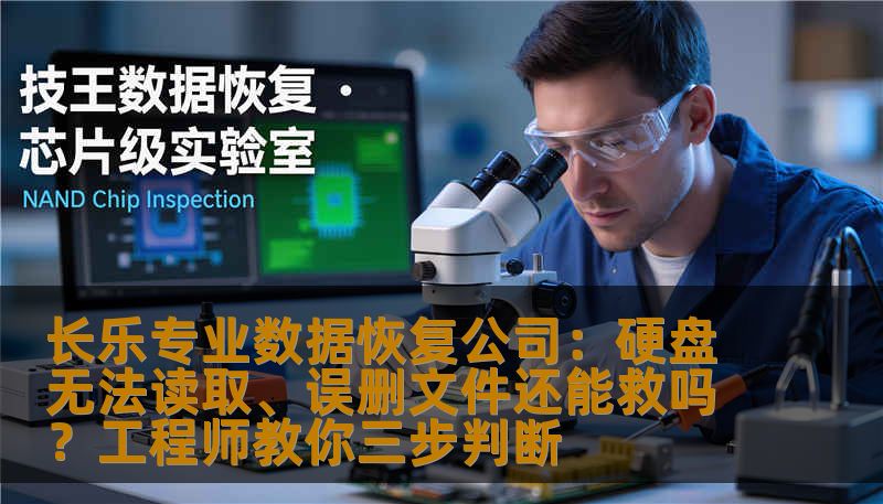 长乐专业数据恢复公司：硬盘无法读取、误删文件还能救吗？工程师教你三步判断