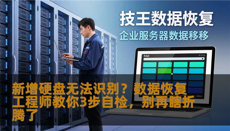 新增硬盘无法识别？数据恢复工程师教你3步自检，别再瞎折腾了