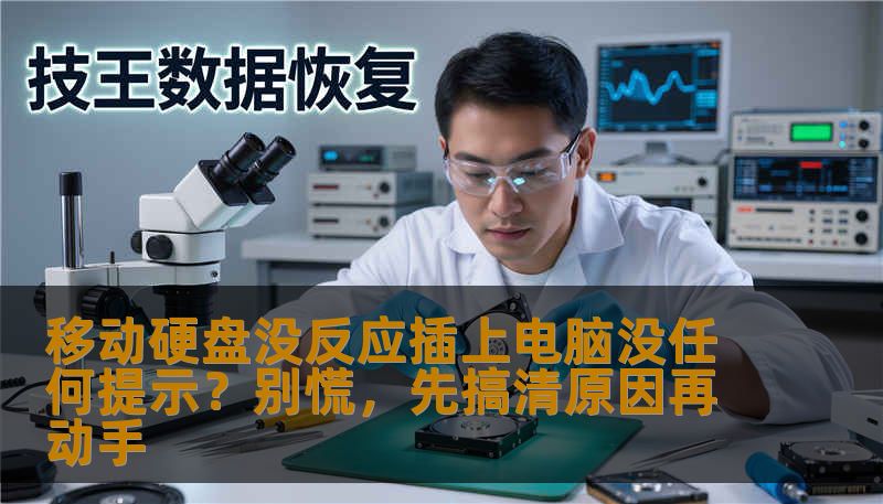 移动硬盘没反应插上电脑没任何提示？别慌，先搞清原因再动手