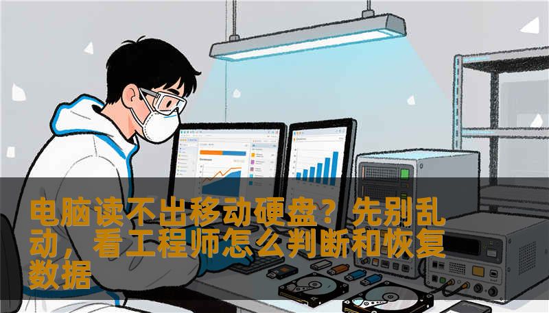 电脑读不出移动硬盘？先别乱动，看工程师怎么判断和恢复数据