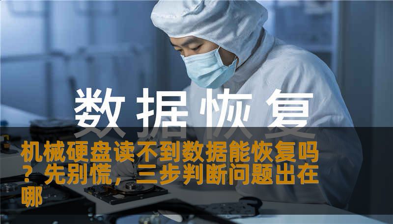 机械硬盘读不到数据能恢复吗？先别慌，三步判断问题出在哪