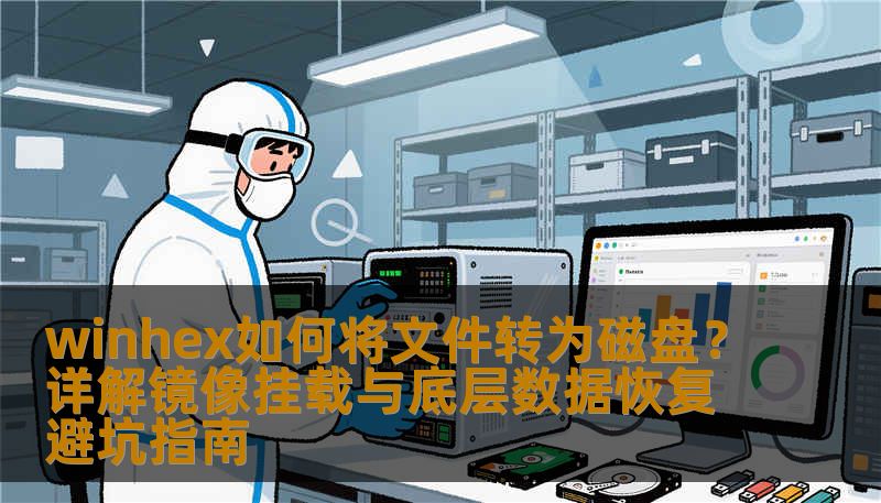 winhex如何将文件转为磁盘？详解镜像挂载与底层数据恢复避坑指南
