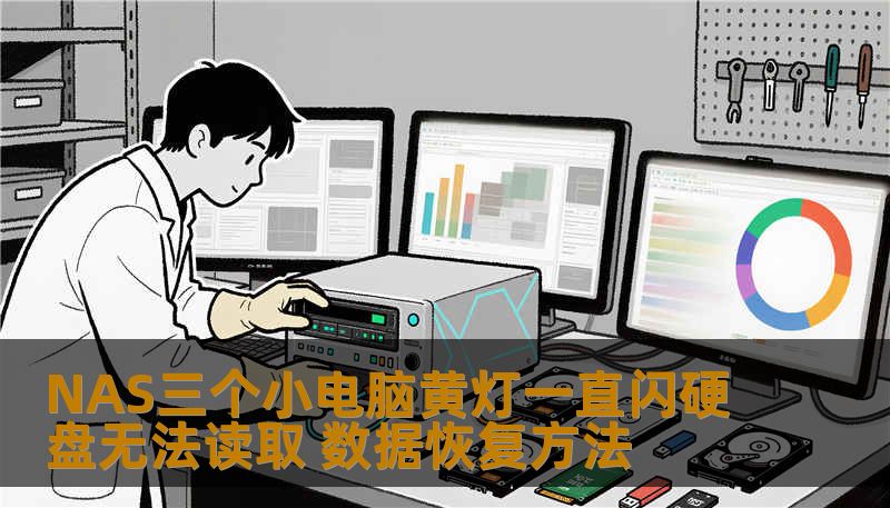 NAS三个小电脑黄灯一直闪硬盘无法读取 数据恢复方法