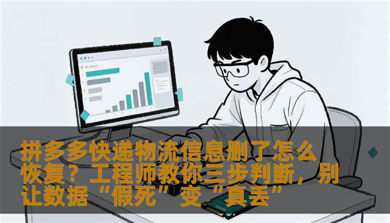 拼多多快递物流信息删了怎么恢复？工程师教你三步判断，别让数据“假死”变“真丢”