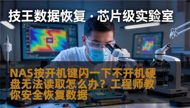 NAS按开机键闪一下不开机硬盘无法读取怎么办？工程师教你安全恢复数据