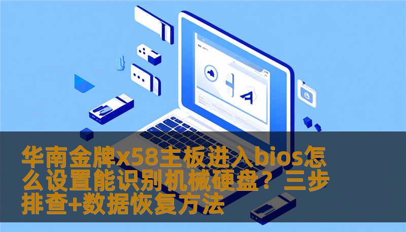 华南金牌x58主板进入bios怎么设置能识别机械硬盘？三步排查+数据恢复方法