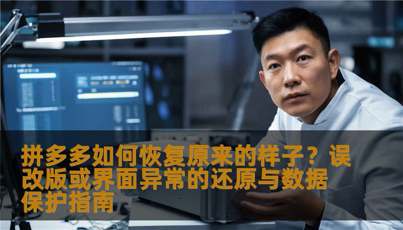拼多多如何恢复原来的样子？误改版或界面异常的还原与数据保护指南