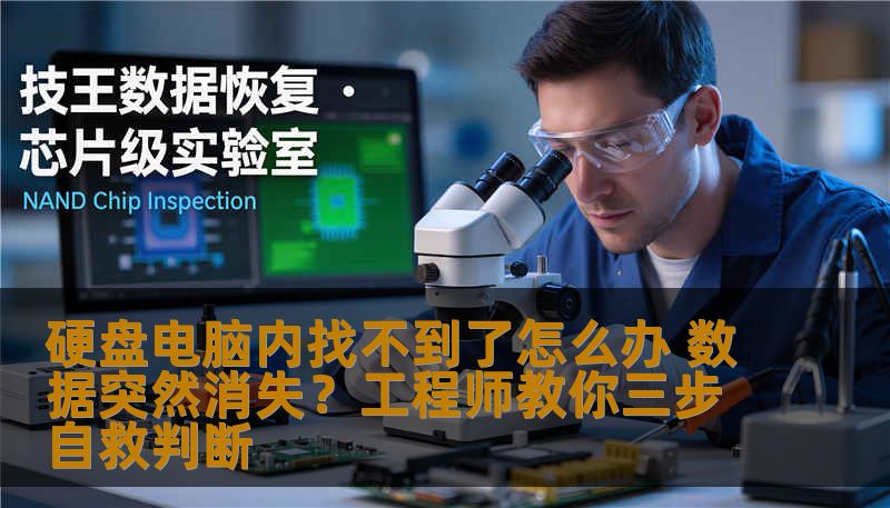 硬盘电脑内找不到了怎么办 数据突然消失？工程师教你三步自救判断