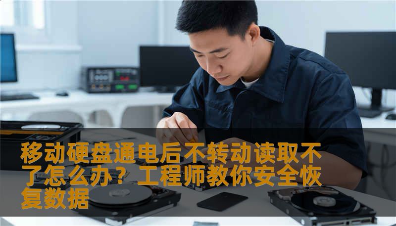 移动硬盘通电后不转动读取不了怎么办？工程师教你安全恢复数据