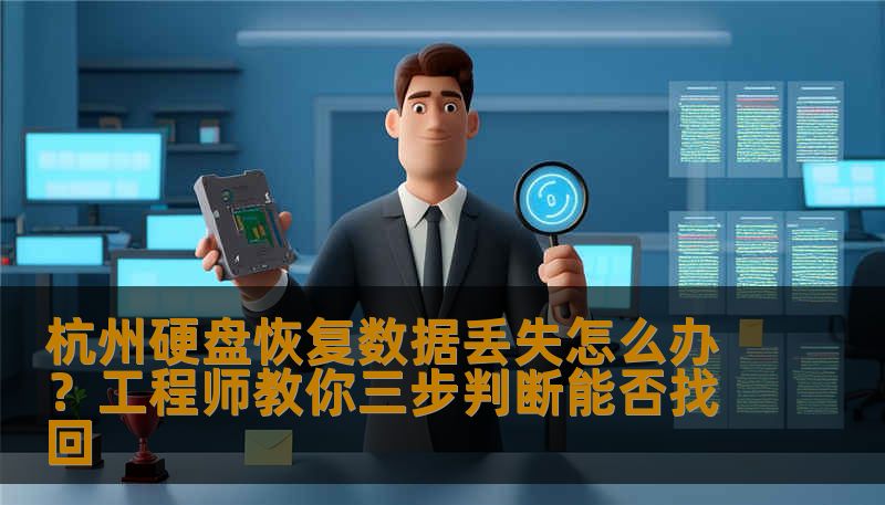 杭州硬盘恢复数据丢失怎么办？工程师教你三步判断能否找回