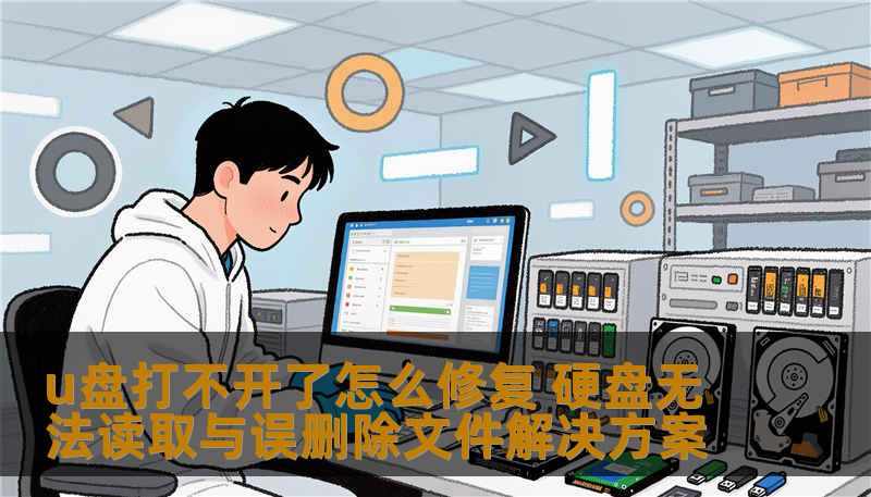 u盘打不开了怎么修复 硬盘无法读取与误删除文件解决方案