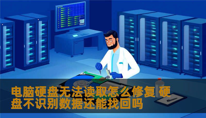 电脑硬盘无法读取怎么修复 硬盘不识别数据还能找回吗