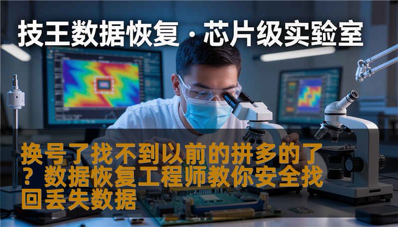 换号了找不到以前的拼多的了？数据恢复工程师教你安全找回丢失数据