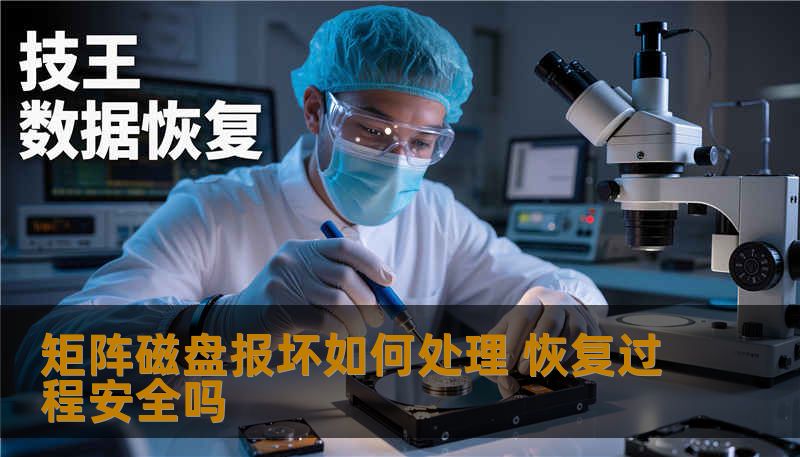 关于“矩阵磁盘报坏如何处理，恢复过程是否安全”，我给你详细分析操作方法和安全性注意事项：📌 1. 确认磁盘报坏类型矩阵存储磁盘报坏可能有几种类型：类型	表现	风险逻辑故障	系统报错、分区不可访问、RAID/卷组显示异常	数据尚可恢复，操作不当可能覆盖物理故障	硬盘噪音、转动异常、无法识别	如果继续操作可能造成二次损坏，恢复难度大RAID控制器错误	RAID状态显示不正常，单盘报错	数据可能完整，但...