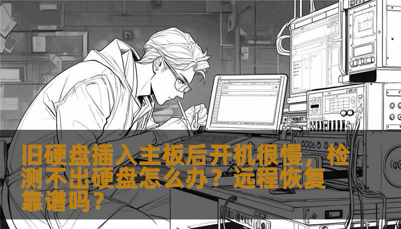 旧硬盘插入主板后开机很慢，检测不出硬盘怎么办？远程恢复靠谱吗？