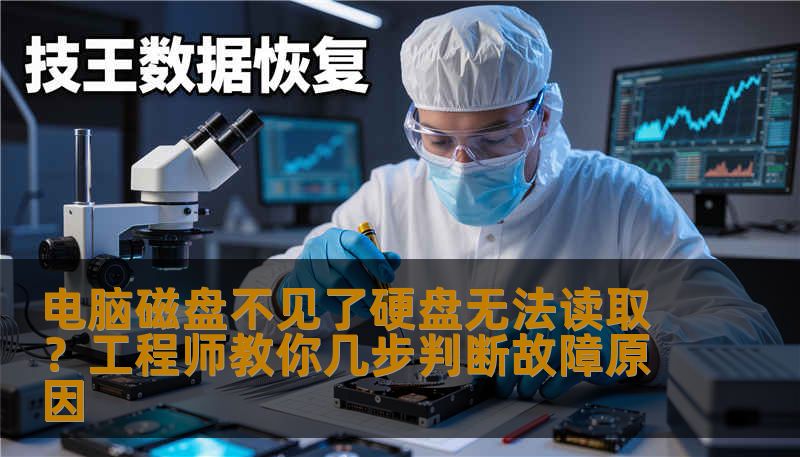 电脑磁盘不见了硬盘无法读取？工程师教你几步判断故障原因