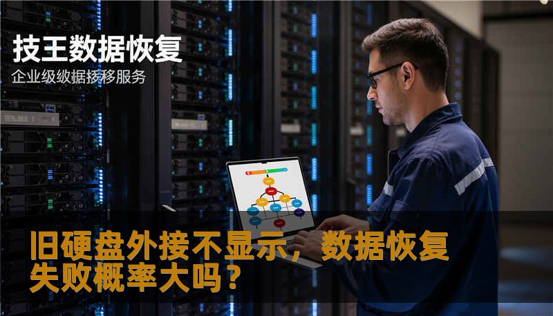 本文解析旧硬盘外接不显示的原因及数据恢复失败概率，提供安全操作建议和技王数据恢复专业方案，帮助用户评估恢复可行性并最大化找回重要数据。