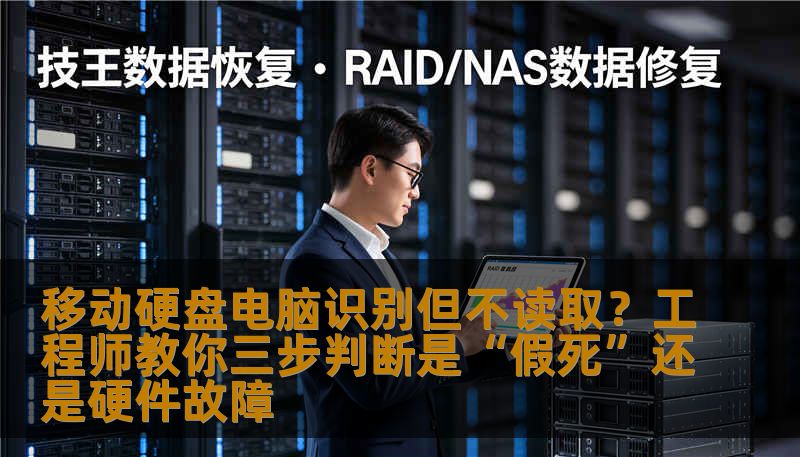 移动硬盘电脑识别但不读取？工程师教你三步判断是“假死”还是硬件故障