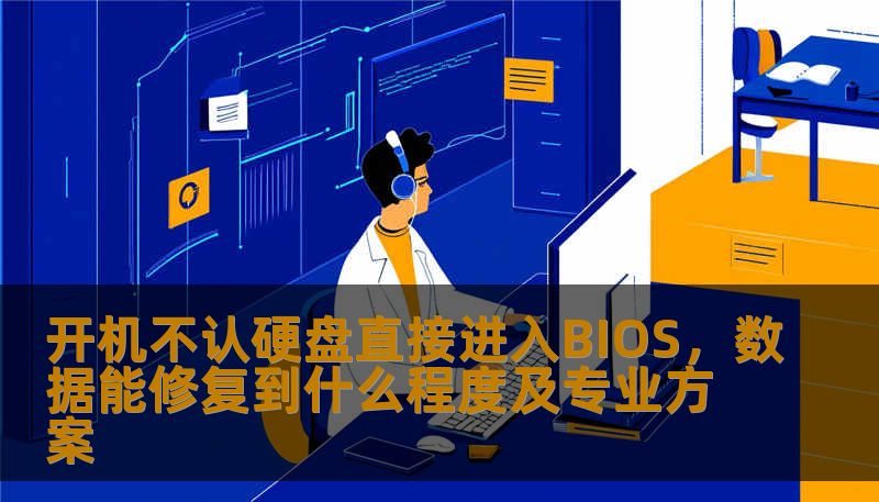 开机不认硬盘直接进入BIOS，数据能修复到什么程度及专业方案