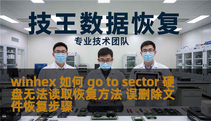 winhex 如何 go to sector 硬盘无法读取恢复方法 误删除文件恢复步骤