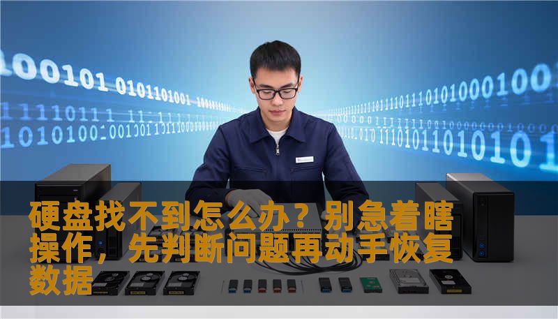 硬盘找不到怎么办？别急着瞎操作，先判断问题再动手恢复数据