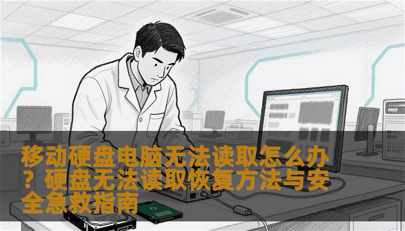 移动硬盘电脑无法读取怎么办？硬盘无法读取恢复方法与安全急救指南