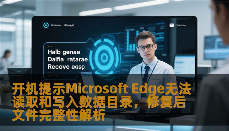 开机提示Microsoft Edge无法读取和写入数据目录，修复后文件完整性解析