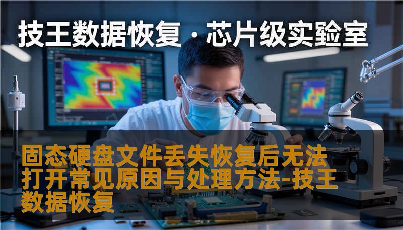遇到固态硬盘文件丢失恢复后无法打开怎么办？技王数据恢复工程师为您总结常见原因与处理方法。深度解析TRIM机制、文件系统损坏及数据覆盖对SSD恢复效果的影响，并提供专业修复建议。