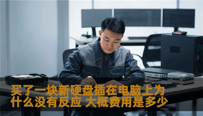 买了一块新硬盘插在电脑上为什么没有反应 大概费用是多少