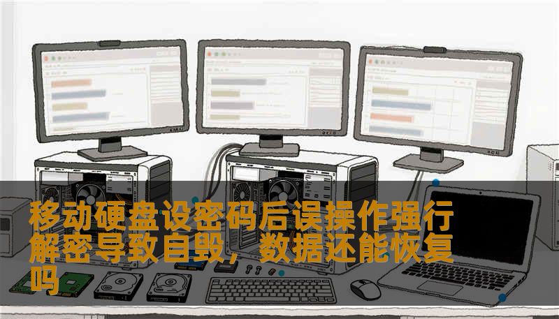 移动硬盘设密码后误操作强行解密导致自毁，数据还能恢复吗