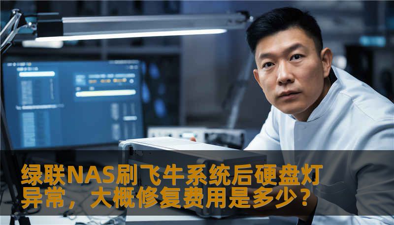 绿联NAS刷飞牛系统后硬盘灯不亮或常亮？分析故障原因、数据恢复费用范围、操作步骤及真实案例。避免误操作，判断是逻辑还是硬件问题。