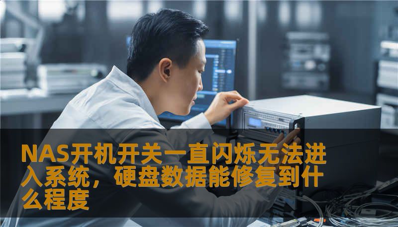 NAS开机开关一直闪烁无法进入系统，硬盘数据能修复到什么程度