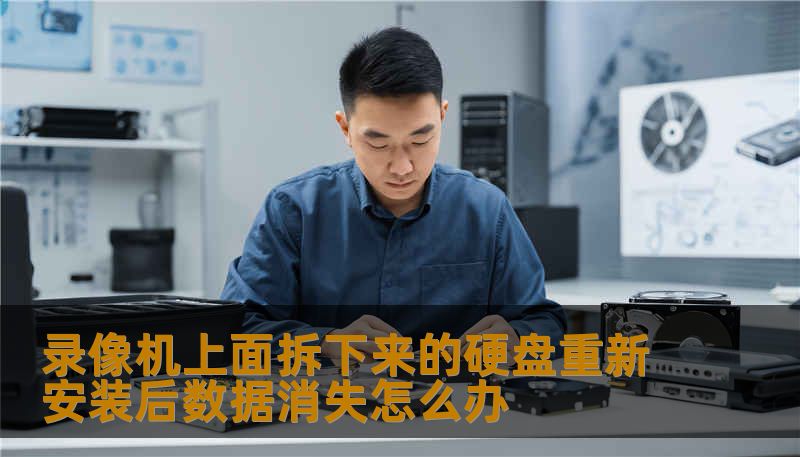 录像机上面拆下来的硬盘重新安装后数据消失怎么办