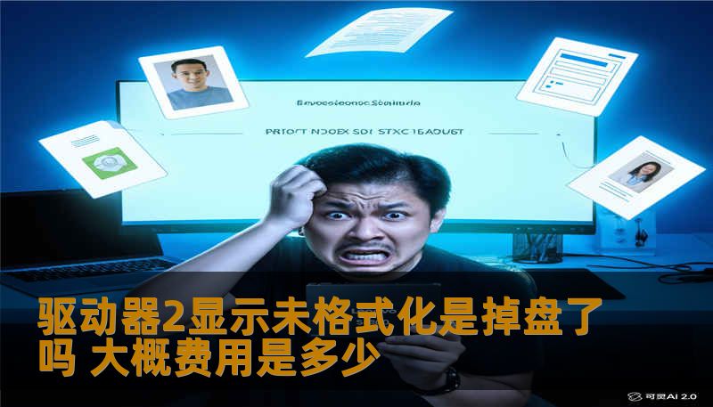 驱动器2提示未格式化不等于掉盘，可能是分区表损坏或坏道所致。本文解析故障成因、真实案例、恢复费用及正确操作，避免数据损失。