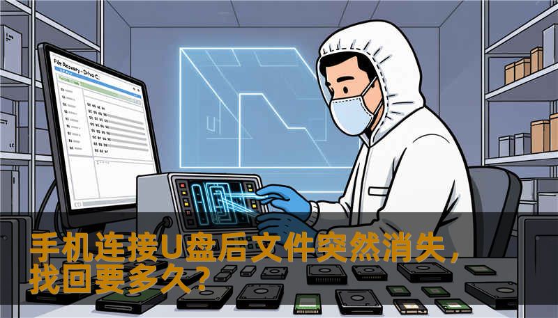 手机连接U盘后文件突然消失，找回要多久？