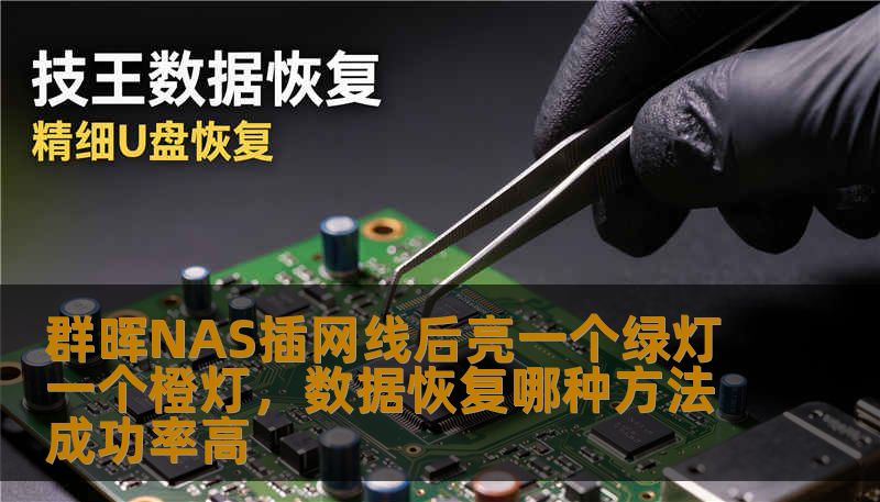 群晖NAS插网线后亮一个绿灯一个橙灯，数据恢复哪种方法成功率高