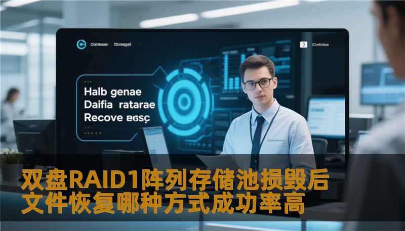 双盘RAID1阵列存储池损毁后文件恢复哪种方式成功率高